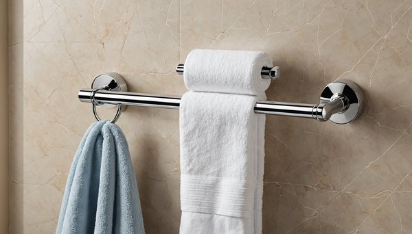 Porte-serviette salle de bain sans percer : déco et confort à portée de main.